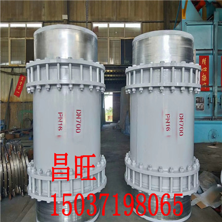 無錫市雙法蘭松套傳力接頭型號(hào)安裝管道使用的作用是起著撓性補(bǔ)償位移的作用